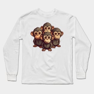 Monkey Children Long Sleeve T-Shirt